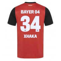 Dres Bayer Leverkusen Granit Xhaka #34 Domáci 2024-25 Krátky Rukáv